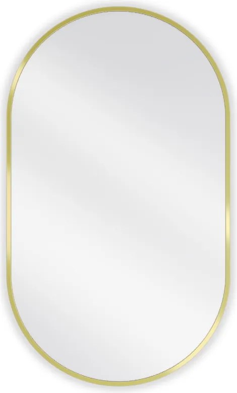 Mexen Loft ovale badkamer spiegel 85 x 50 cm, gouden lijst - 9851-085-050-000-50