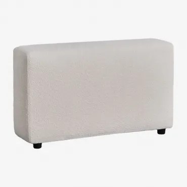 Hoge Rechterarmleuning ↑65 Cm Voor Modulaire Bank Bruna Bouclé Wit - Sklum