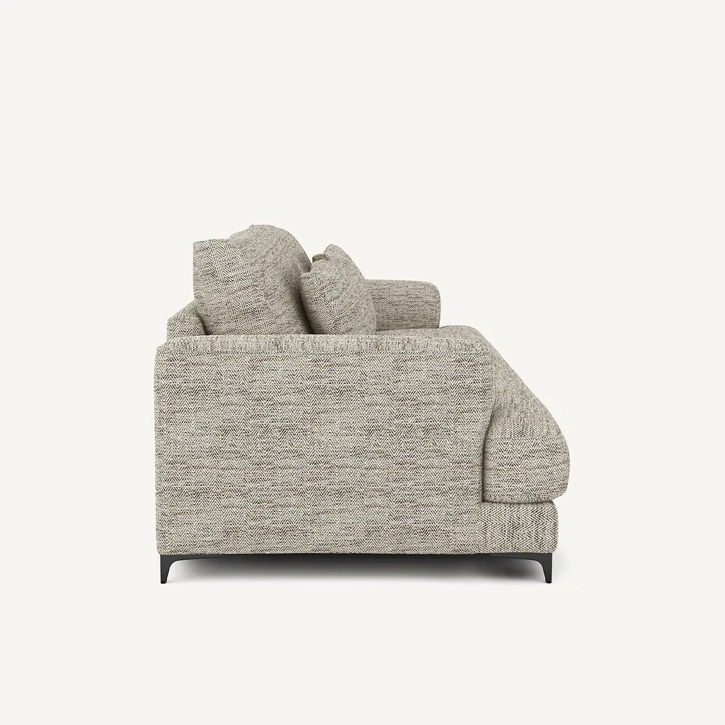 4-zits slaapbank in gestippeld visgraatmotief, MARSILE