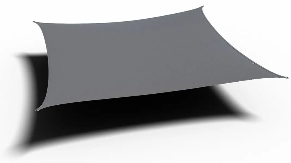 Platinum Dreamsail waterproof schaduwdoek vierkant 4x4x4x4 m - Grijs