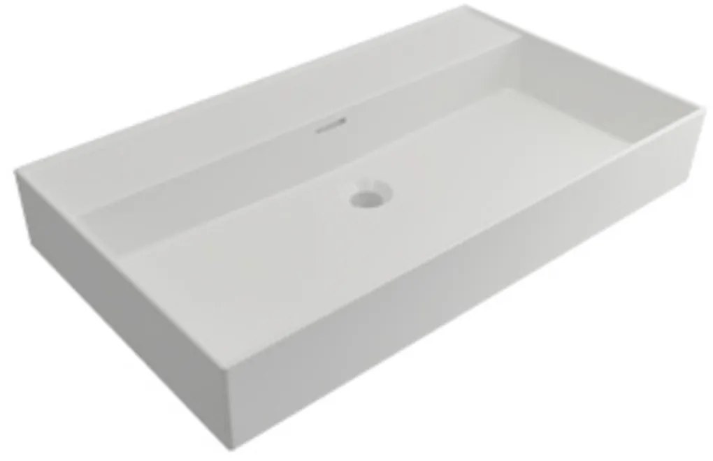 Plieger Kansas badmeubel 80cm met mat witte wastafel zonder kraangat beach eiken