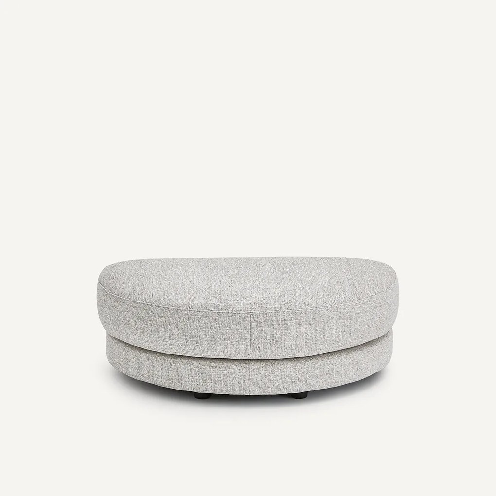 Modulaire voetensteun in gevlekt canvas, TIBERIO