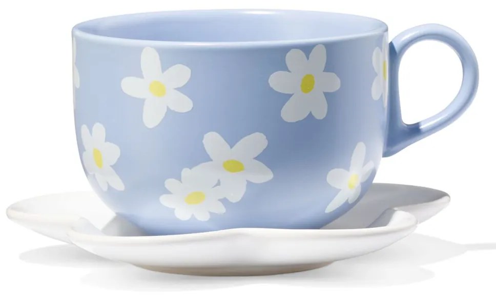 HEMA Kop En Schotel 180ml Bloem Lila