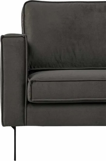 Hoekbank - Stuart - rechts - Velours Adore donkergrijs 68