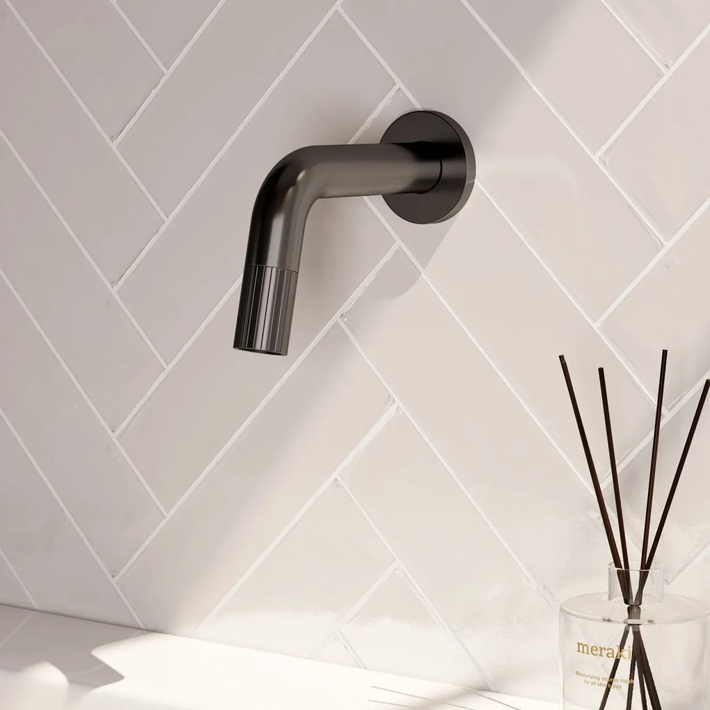 Brauer Stripe inbouw fonteinkraan gunmetal geborsteld PVD