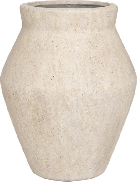 Pot Fleuri High Travertine Beige