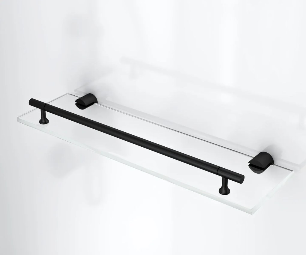 Sanigoods Bowie complete douchecabine rookglas met schuifdeur 120x90cm zwart mat