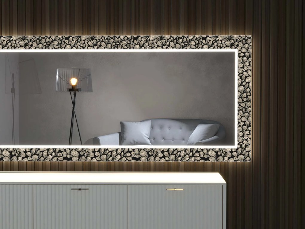 LED spiegel met decor D9