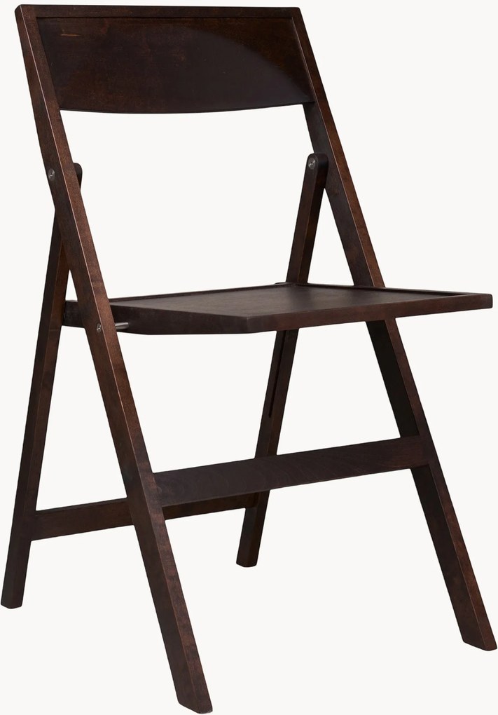 Inklapbare eetstoel Flat van berkenhout