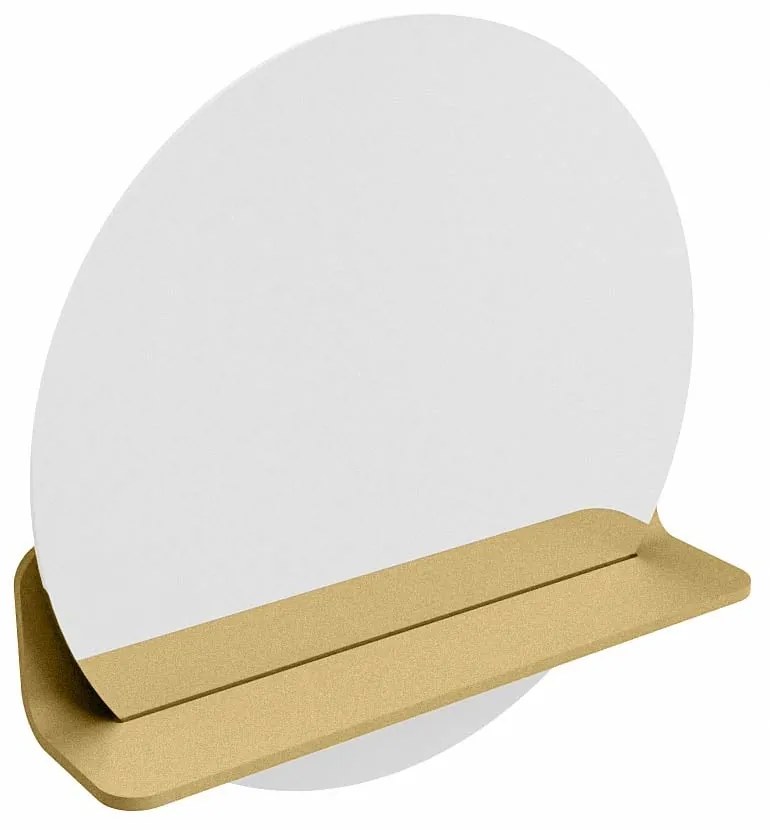 Mondiaz Spot spiegel rond Ø50cm met planchet oro