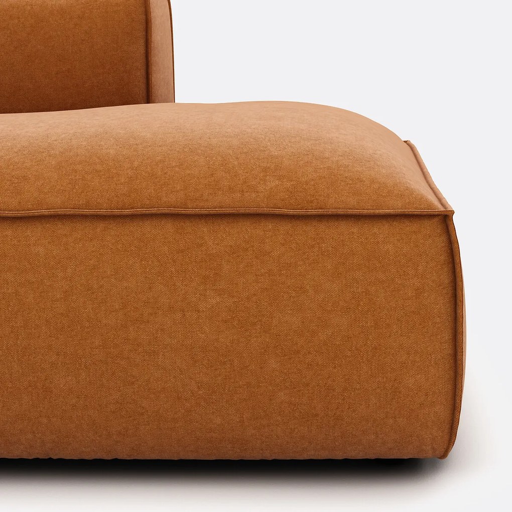 4-zits bank met hoek van ribfluweel met structuur, Seven