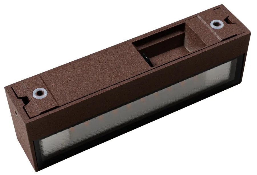 Industriële wandlamp roestbruin incl. LED IP65 - Steph