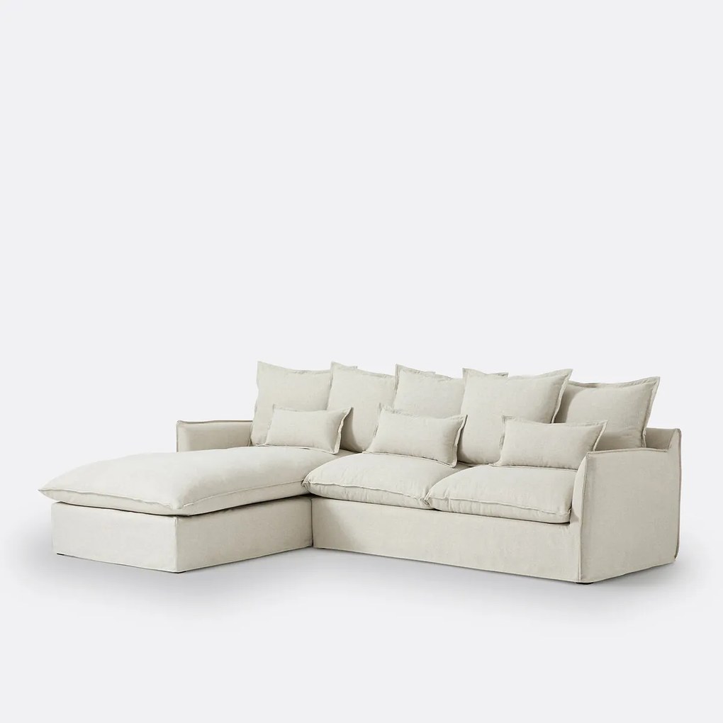 Hoes in polyester, voor hoekbank links, Odna