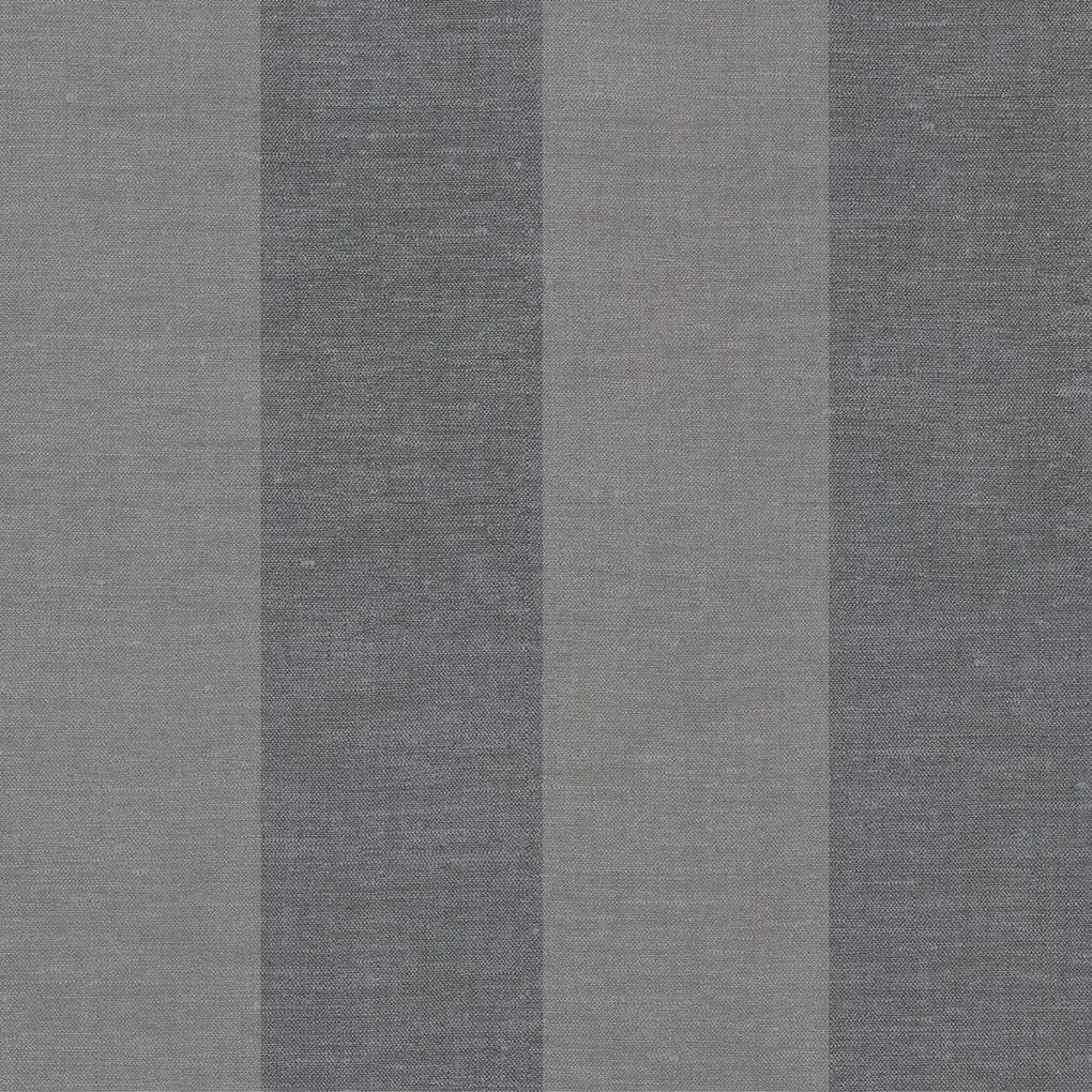Rivièra Maison - RM Wallpaper Anvers Linen Stripe grey - Kleur: grijs