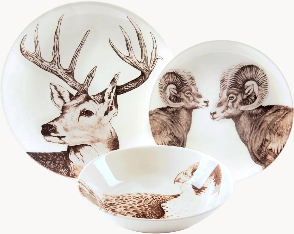Serviesset Faune & Flore, 3-delig