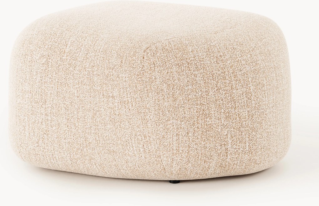 Ovale bouclé poef Wolke
