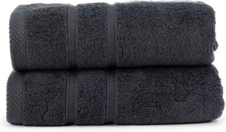 The One Towelling 2-PACK: Handdoek Ultra Deluxe - 50 x 100 cm - Antraciet