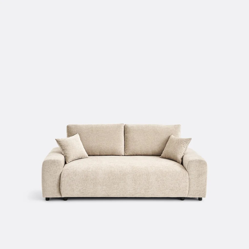 2-zits rechte bank in gevlamd chenille, GALENE