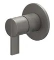 IVY Pact Afbouwdeel - voor inbouw douchemengkraan - eenhendel - ronde rozet - Geborsteld metal black PVD 6202056