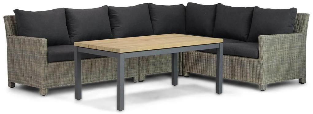 Dining Loungeset Wicker Taupe 6 personen Garden Collections Lusso/Riviera