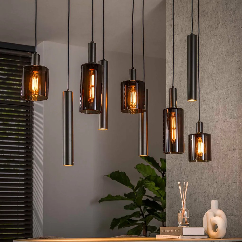 Hanglamp Met Cilindervormige Glazen