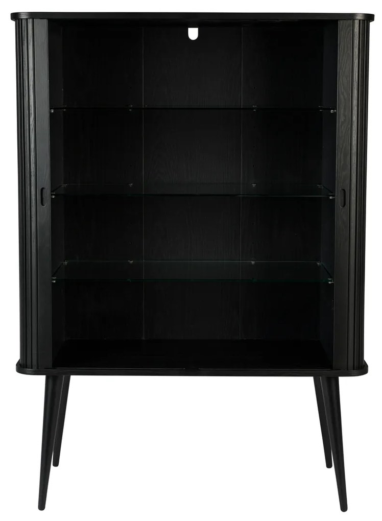 Zuiver Barbier Black Zwarte Design Wandkast - 100x45x140cm.