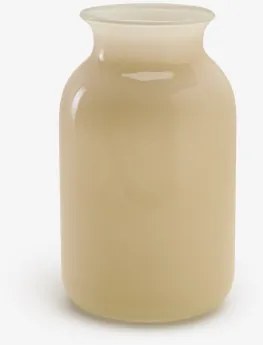Nyvonel Glazen Vaas Beige Crème - Sklum