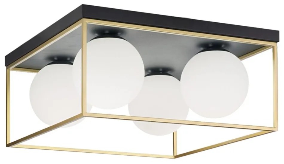 Plafondlamp APP1168-4C goud wit