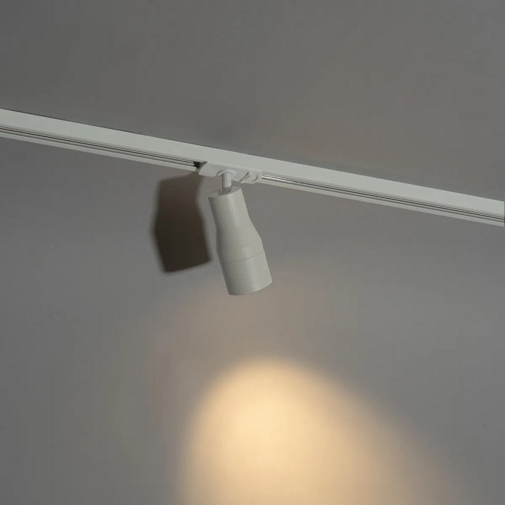 Moderne spot wit voor railsysteem 1-fase  - Iconic Kohua