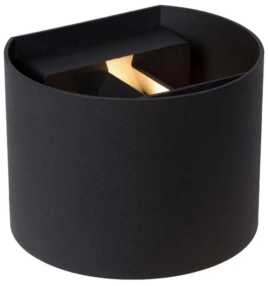 Lucide Axi wandspot rond 3.5W zwart