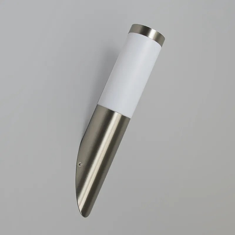 Moderne buitenwandlamp staal IP44 - Rox