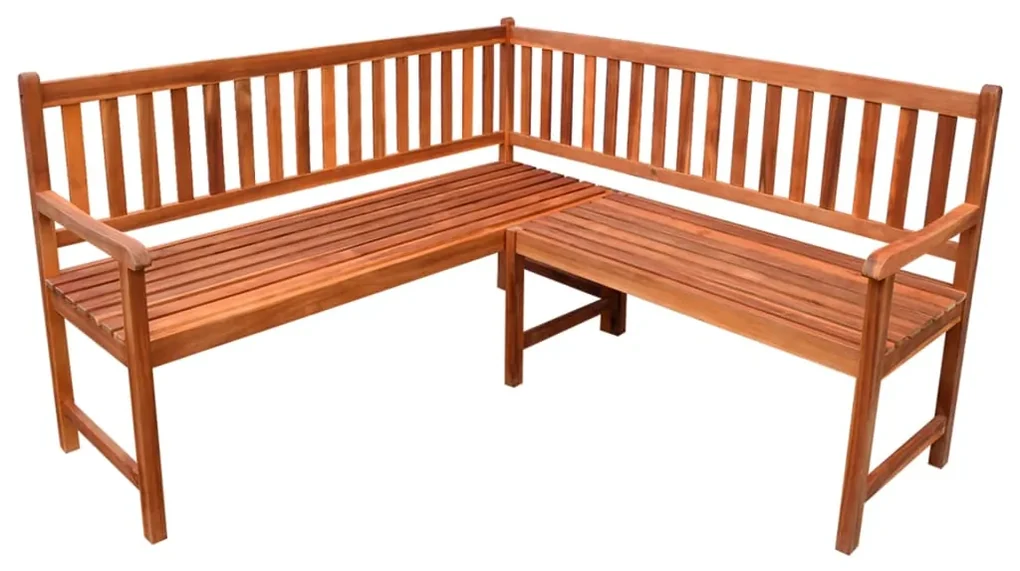 vidaXL Tuinhoekbank met kussens 150 cm massief acaciahout