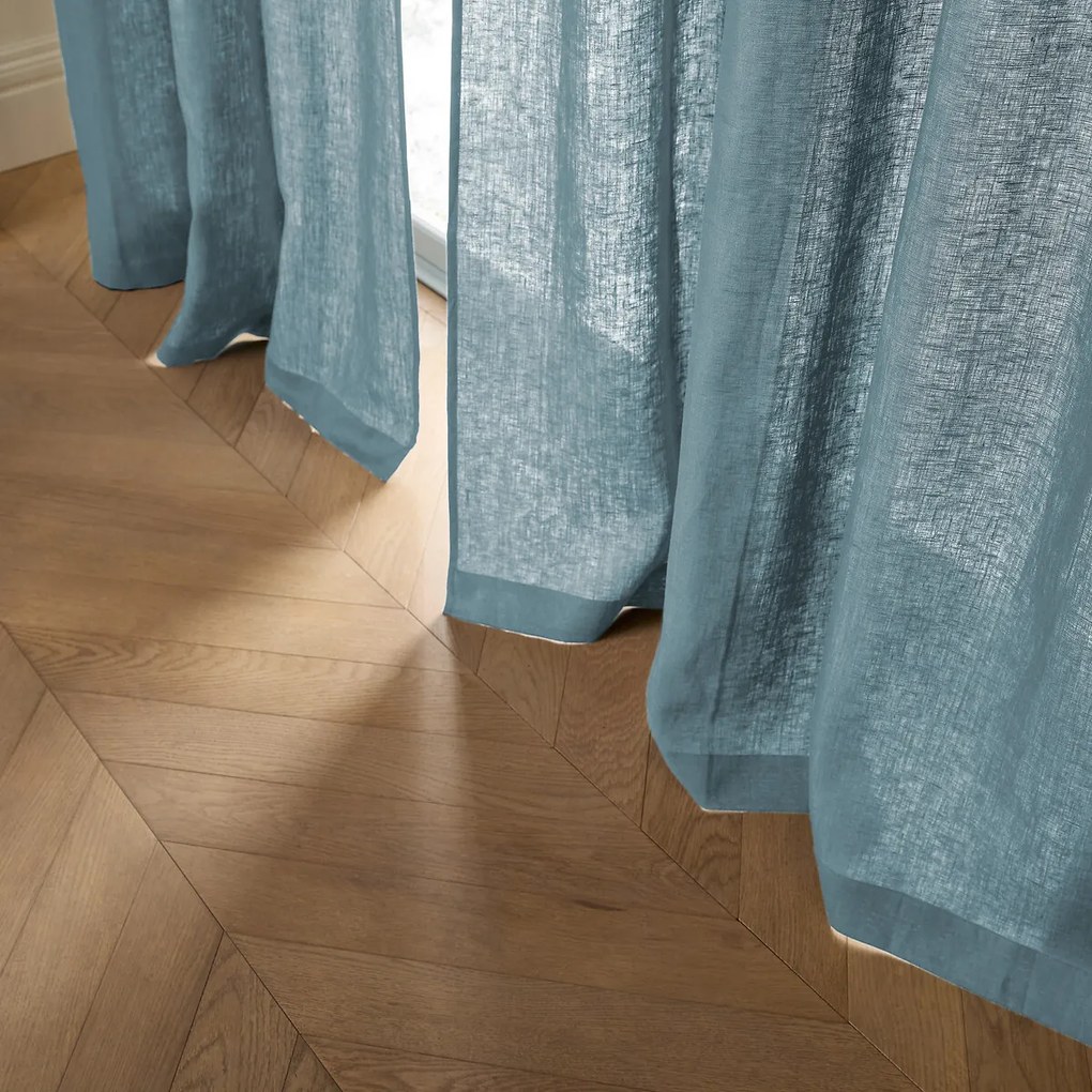 Gordijn van gewassen Linnen met ruflette-afwerking, Private