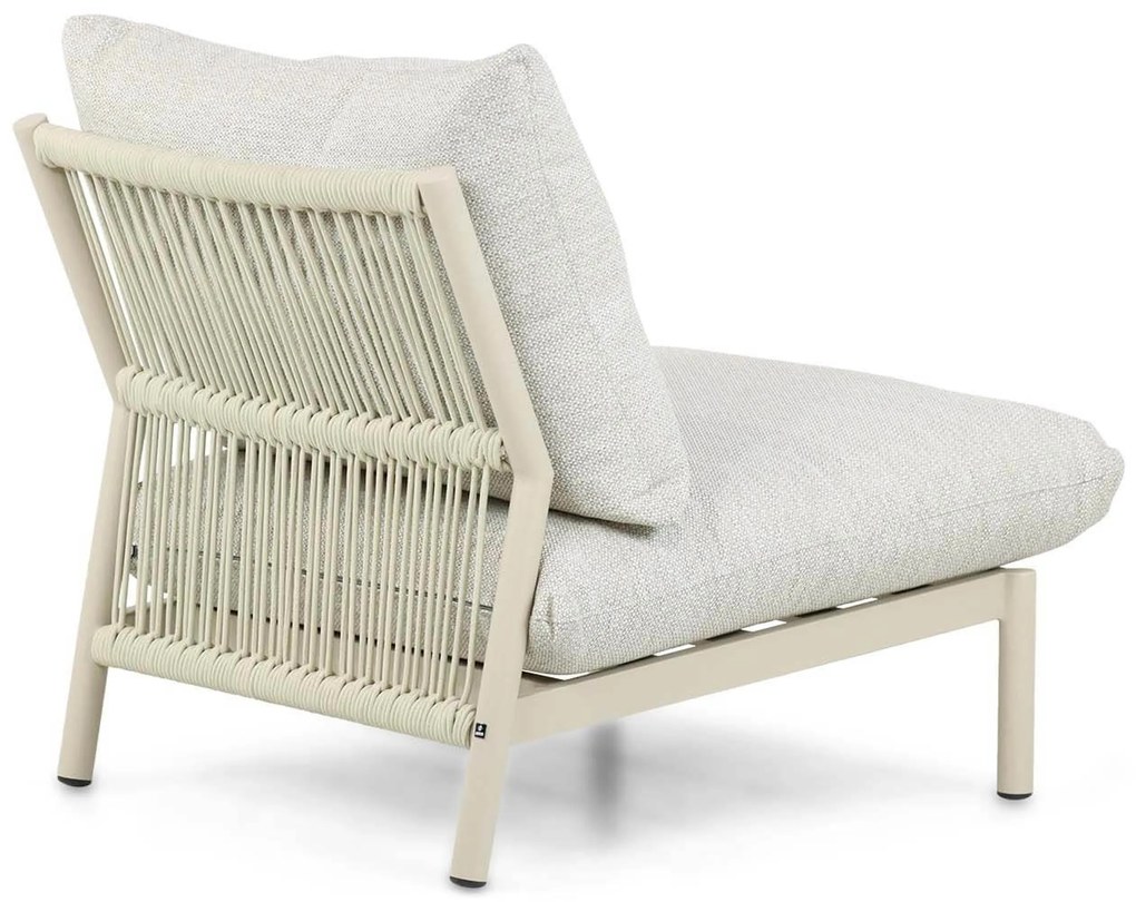 Hoek loungeset 6 personen Aluminium/rope Taupe Coco Sevilla