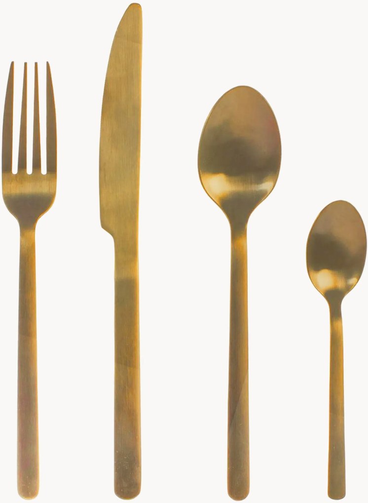 Roestvrijstalen bestekset Pulse, 6 personen, 24-delig