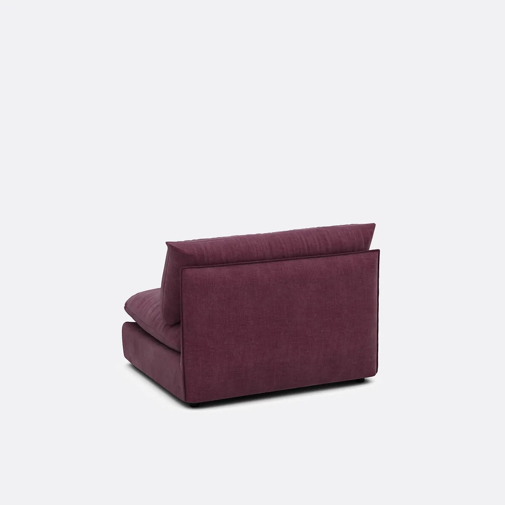Zitelement voor modulaire sofa, in gestructureerde stof, Malo