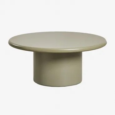 Ronde Salontafel Ø80 Cm In Mdf Rodeo Groen – Salie - Sklum