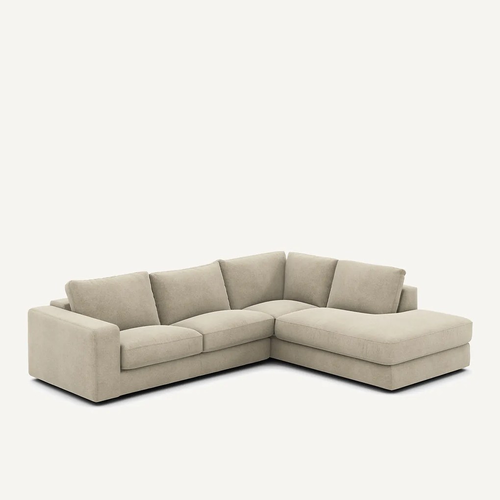 Linnen fluwelen hoekbank, SKANDER