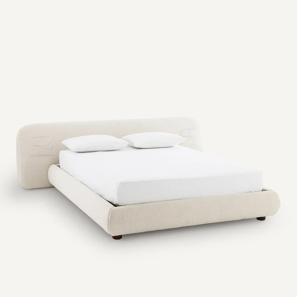 Nuvole gewatteerde 2-zits bouclette bedframe