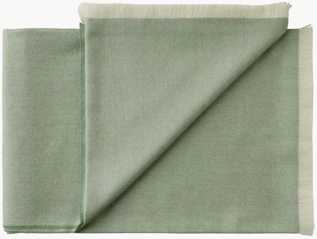 Baby-alpaca plaid Trujillo met franjes