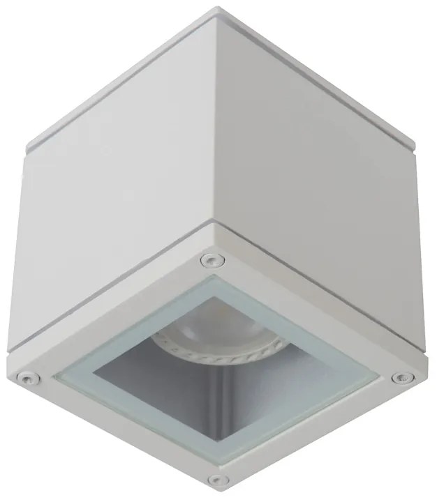 Lucide Aven plafondlamp 50W vierkant wit