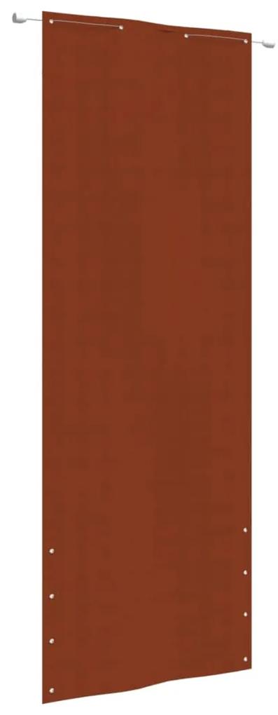 vidaXL Balkonscherm 80x240 cm oxford stof terracottakleurig