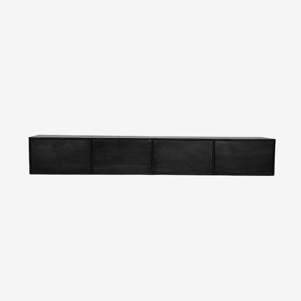 Starfurn Vision Zwart Tv-meubel Hangend 240 Cm - 240x35x30cm.