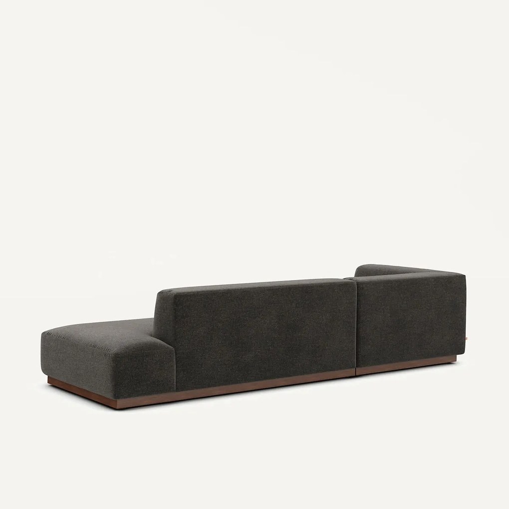 Linker hoekbank XL chenille fluweel, Jacopo