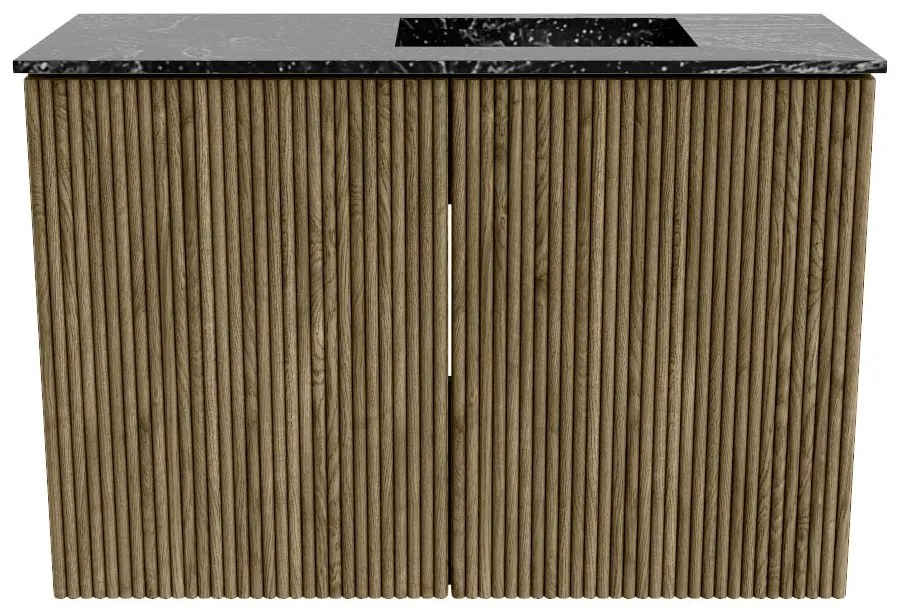 Mondiaz Joya DLux 60cm toiletmeubel dusk met wastafel faye rechts zonder kraangat lava
