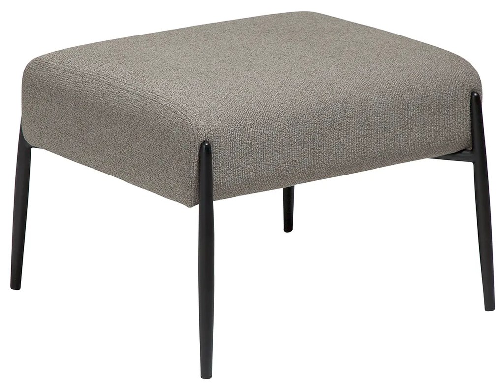 Dan-Form Glam Voetenbankje Grijsbruin Boucle