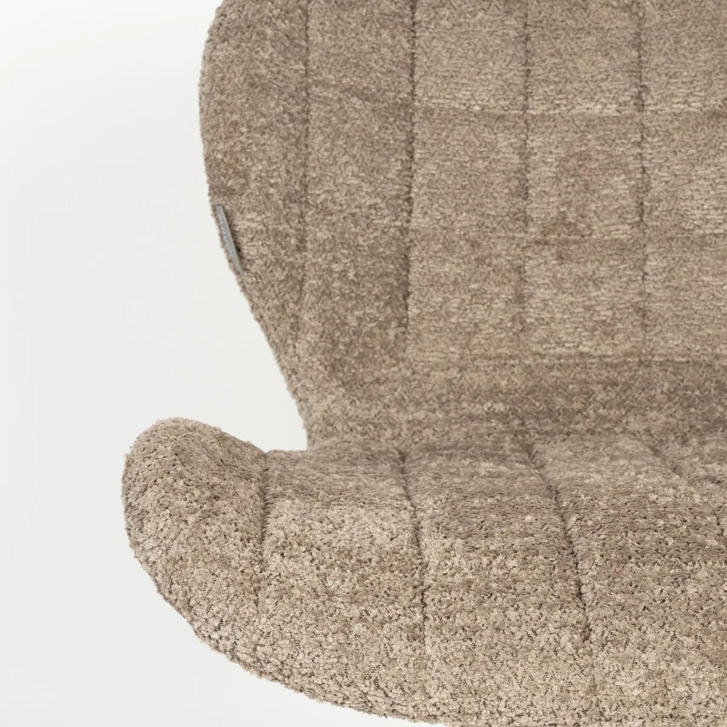 Zuiver OMG Soft Design Eetkamerstoel Beige Teddy