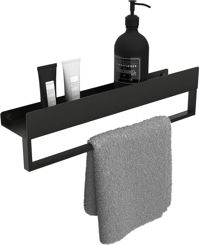 Badkamerplank SF01 45cm black matt