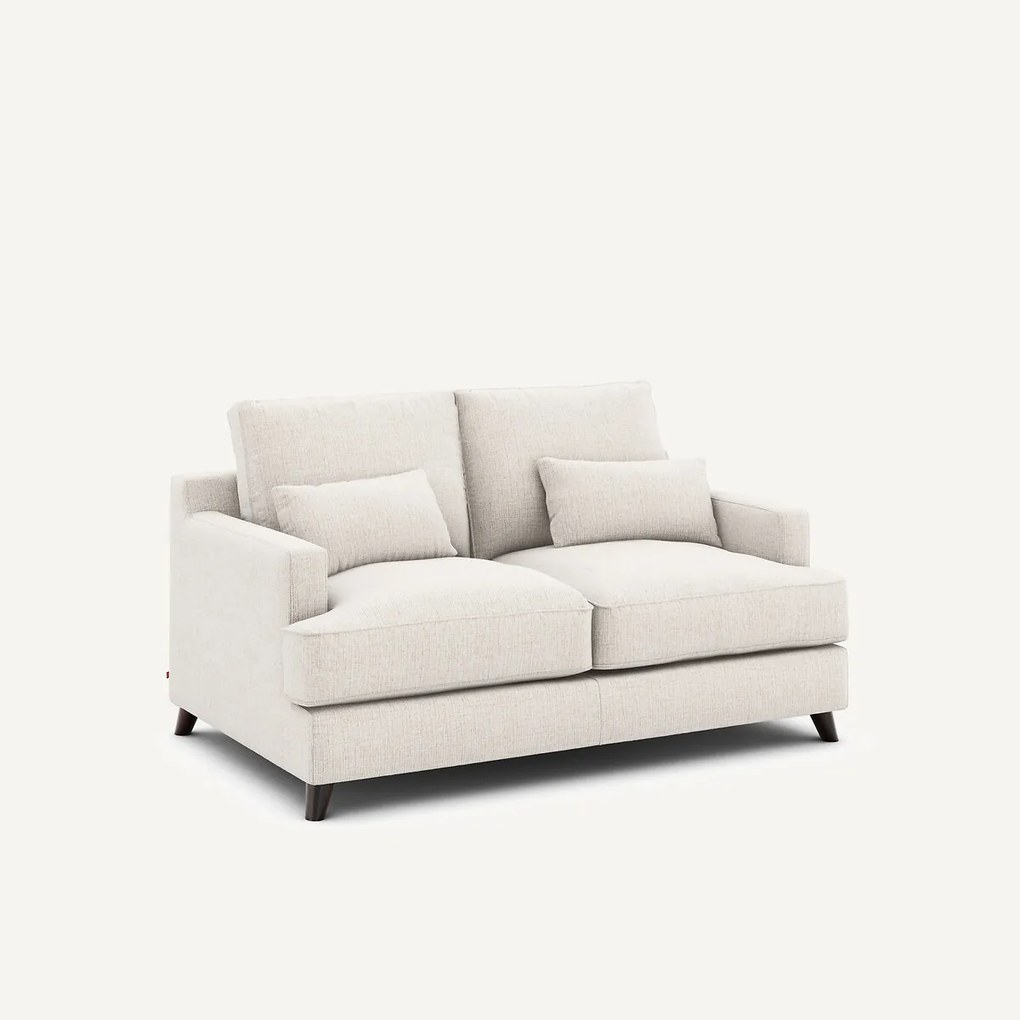 Compacte bank, in gespikkelde canvas, ALWINE