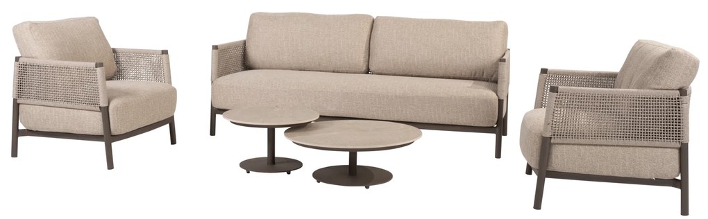 Boaz Savanne stoel bank loungeset 5 delig keramiek terre 4 Seasons Outdoor